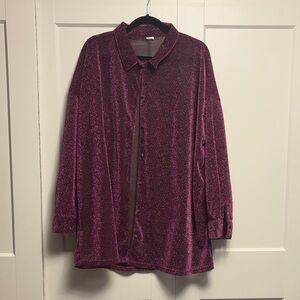 Women’s Glittery Sparkling Purple Shirt